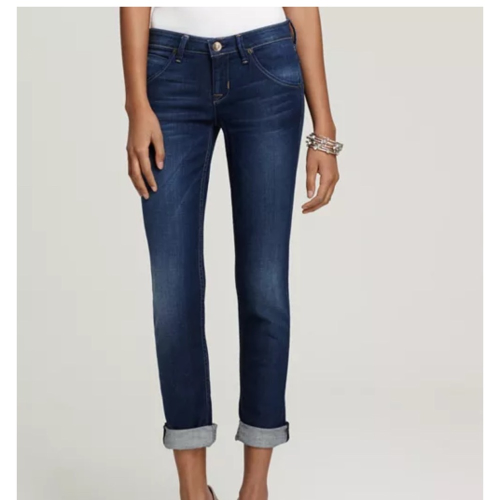 Hudson Jeans Dark Blue Cropped Denim
